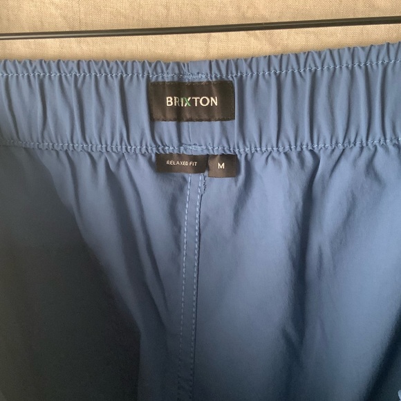 Brixton Steady Cinch Utility Blue Shorts - Picture 2 of 3